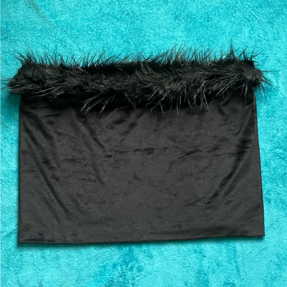 Donna Salyers Faux Fur Tubular shrug